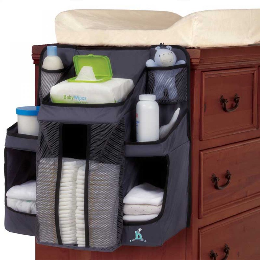 Hanging Nursery Organizer And Baby Diaper Caddy